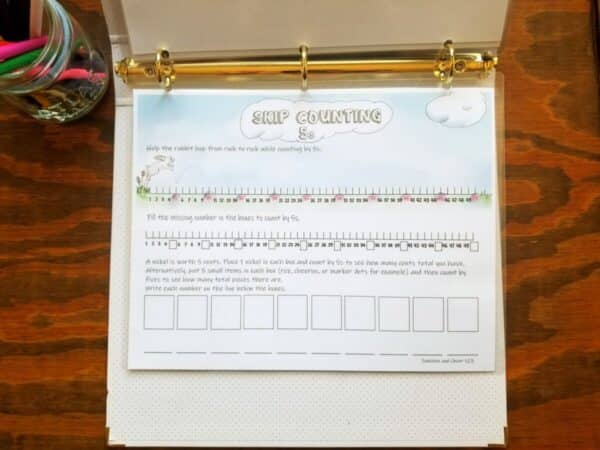 skip counting by 5's worksheet