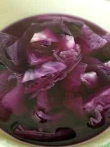 red cabbage ph test purple water.