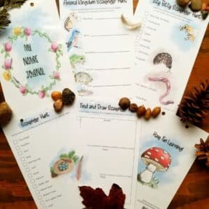 nature themed scavenger hunts. printable animal kingdom, ibugs, nature items, and find and draw scavnger hunts
