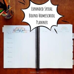Homeschool planner is now expanded and includes a 2 page layout for weekly and monthly planning sections as well as a monthly budget tracker, habit tracker, refection sheets, alternate unit studies planning pages, in addition to the original pages.
