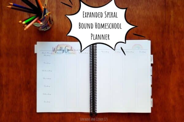 Homeschool planner is now expanded and includes a 2 page layout for weekly and monthly planning sections as well as a monthly budget tracker, habit tracker, refection sheets, alternate unit studies planning pages, in addition to the original pages.