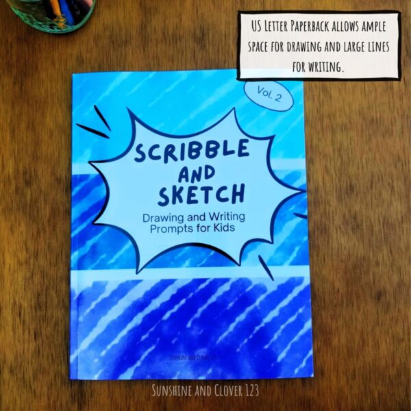 Scribble and sketch journal comes in US letter paperback to allow ample space for writing and drawing.